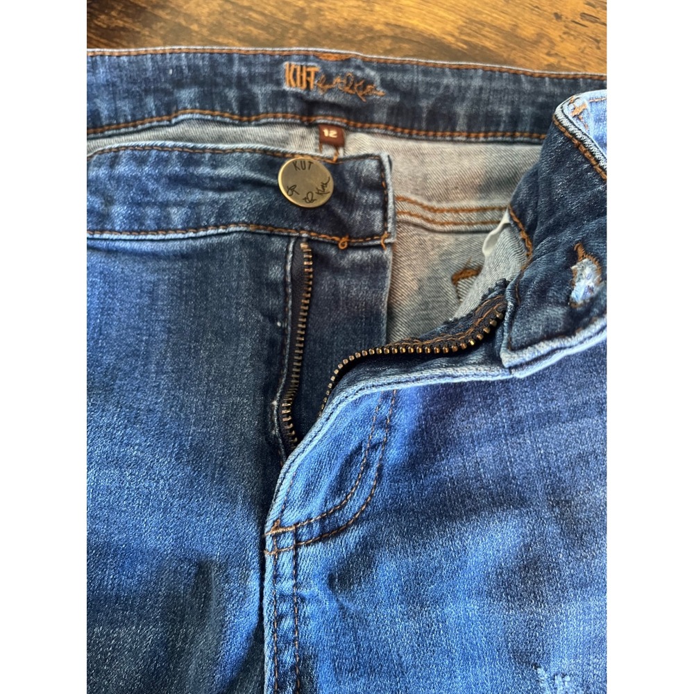 Kut from the Kloth Blue Denim Jean Shorts - Picture 8 of 10